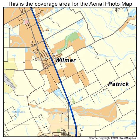 Aerial Photography Map of Wilmer, TX Texas