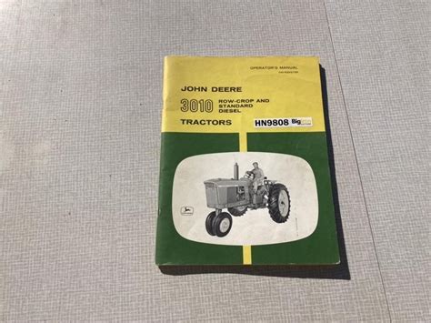 John Deere 3010 Owner’s Manual BigIron Auctions