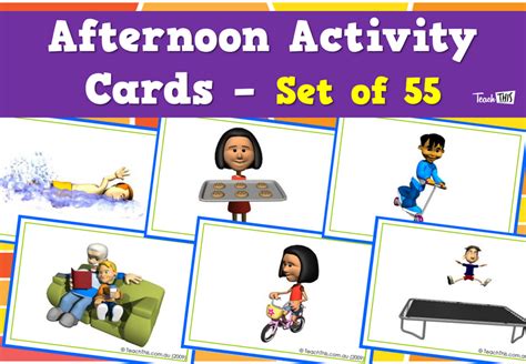 Afternoon Activity Cards - Set of 55 :: Teacher Resources and Classroom Games :: Teach This