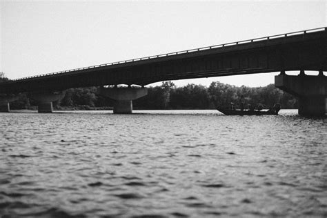 Free Images : sea, black and white, bridge, river, monochrome ...