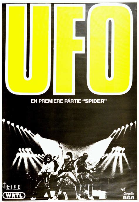 Sold at Auction: Advertising Poster UFO Rock Band Concert First Part Spider