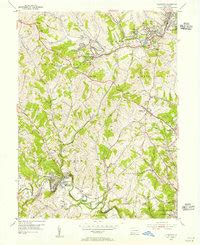 Hi-Res Interactive Map of Ellsworth, PA in 1954 | Pastmaps