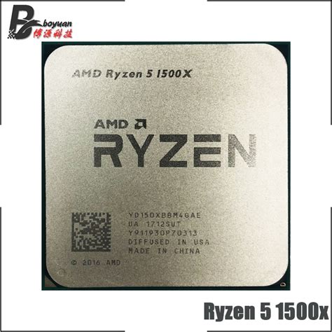 AMD Ryzen 5 1500X R5 1500X 3.5 GHz Quad-Core Eight-Core CPU Processor ...