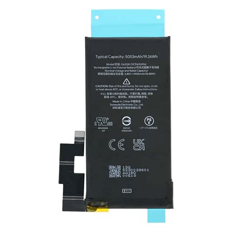 Google Pixel 6 Pro Internal Battery 5003 mAh G63QN G730-06300-01