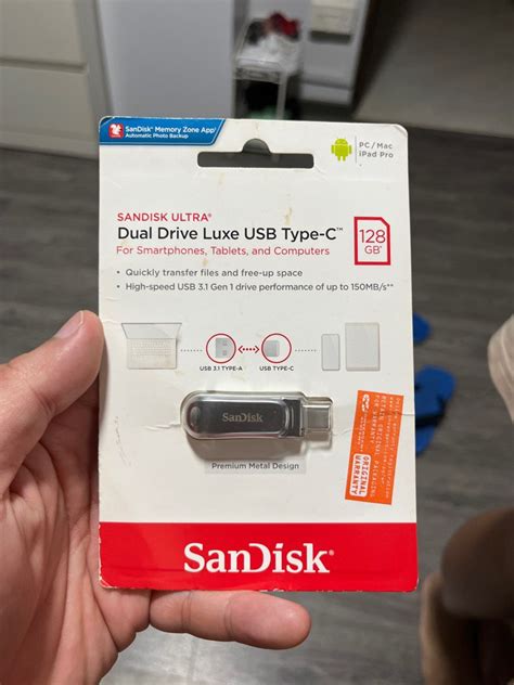 Brand new ScanDisk ultra dual drive luxe usb type c, Computers & Tech ...