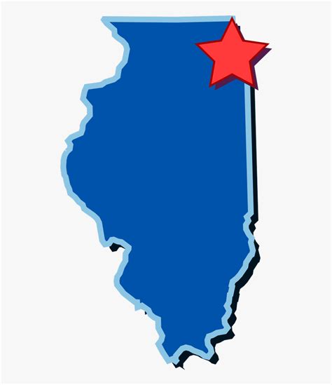 Chicago Illinois Clip Art - Illinois Map With Chicago , Free Transparent Clipart - ClipartKey