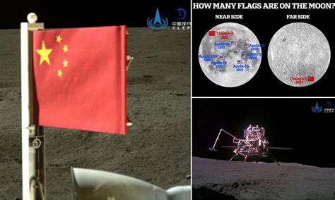 China's rover unfurls second flag on the moon before return to Earth