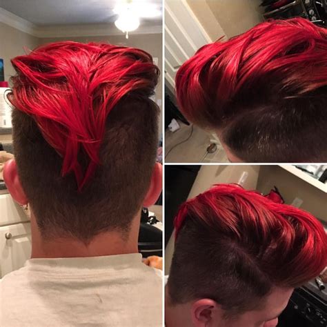 Dark Red Hair Dye Men