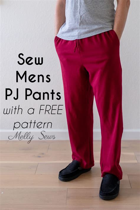 Mens Pajama Pants Pattern: Easy Beginner Sewing Tutorial - Melly Sews