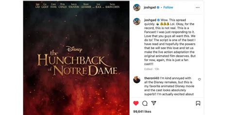 Sad News Regarding the Live Action "The Hunchback of Notre Dame" Movie ...