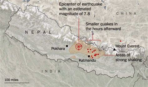 Important Maps of Earthquake in Nepal - Maps