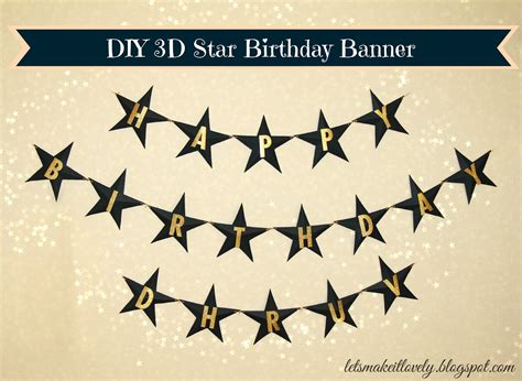 Let's make it lovely: DIY Star Themed Birthday Banner