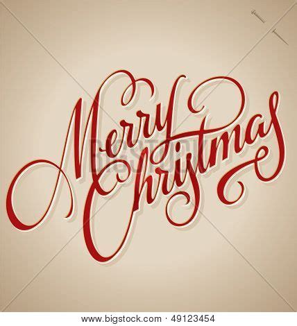 MERRY CHRISTMAS Hand Vector & Photo (Free Trial) | Bigstock