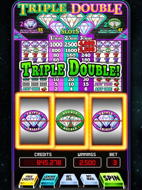 Triple Double Slots - Classic Diamond Slot Machine - AppRecs