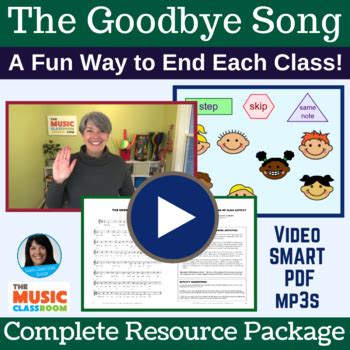 Goodbye Song for Lower Elementary Music: End of Class Song & Resource Package