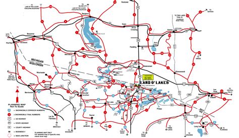 Trail Map – Land O' Lakes Frosty Snowmobile Club