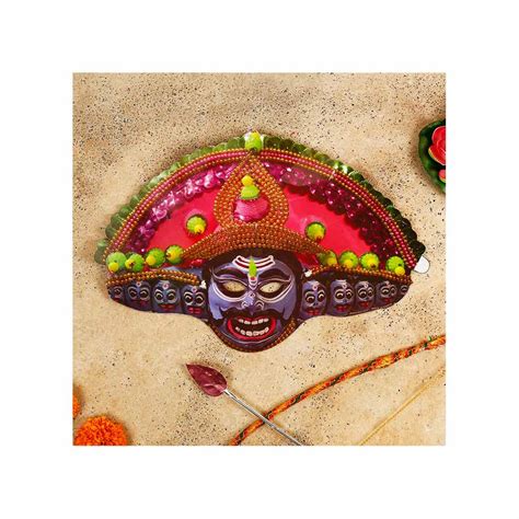 Ravan Face Mask / Papier Mache Mask - Aravi Price - Buy Online at ₹1 in India