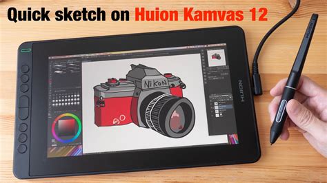 Quick sketch on Huion Kamvas 12 (2021) - YouTube