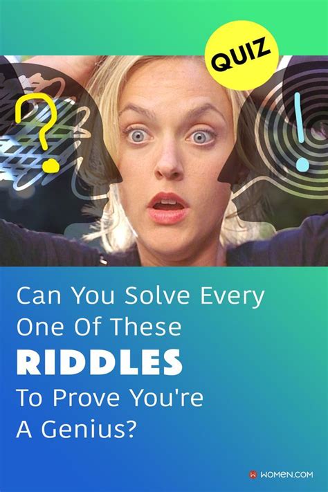 Can You Solve Every One Of These Riddles To *Prove* You're A Genius? | Riddles, Quiz, Tricky ...