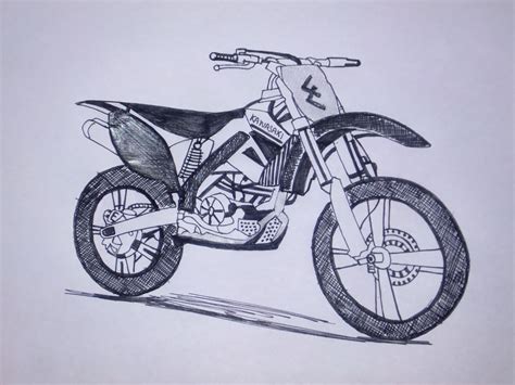 Dirt Bike Drawing at GetDrawings | Free download