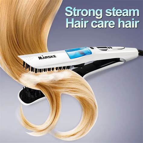 Hair Straight Ceramic Electric Styling Brush Steam Moisturizing Hair ...