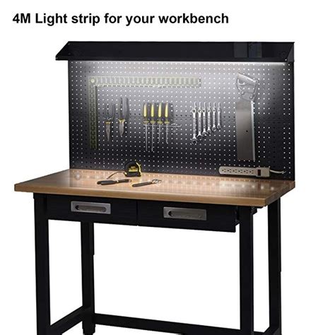 Led Workbench Light,ViLSOM 4M/13Ft Workbench Light Bar,Lights for Work Bench with Dimmer and ...