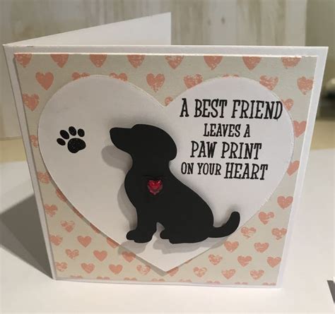 Dog sympathy card using happy tails from stampin up | Sympathy cards handmade, Dog sympathy card ...