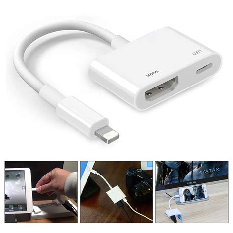 Wholesale Lightning To Hdmi Cable For Iphone White Digital Av Tv ...