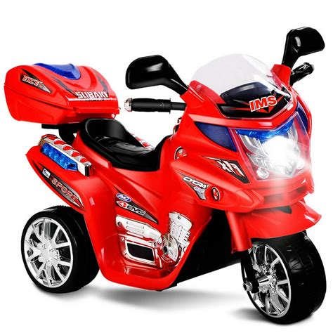 Costway 3 Wheel Kids Ride On Motorcycle 6V Battery Powered Bicycle Christmas Gift - Walmart.com ...