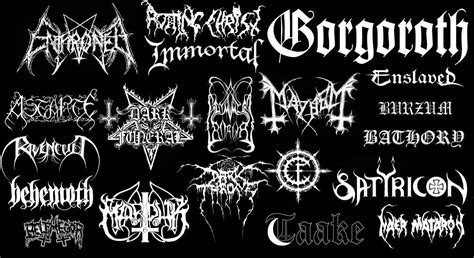 Black Metal Chart | Metal band logos, Black metal, Band logos