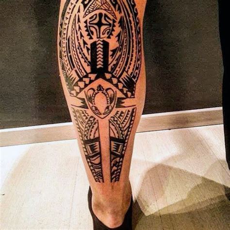 60 Tribal Leg Tattoos For Men - Cool Cultural Design Ideas | Tribal ...