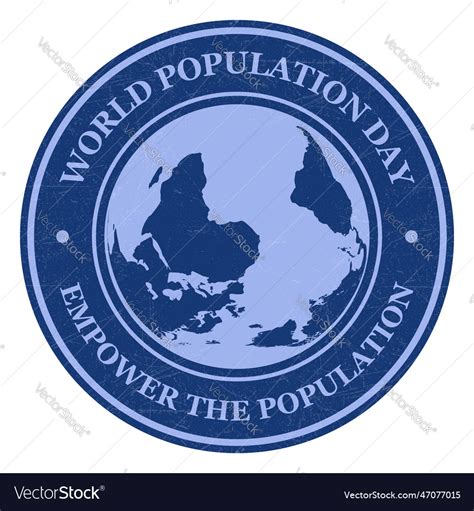 Population day badge world population day Vector Image