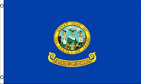 Idaho State Flag - State Flags - Idaho Flag - Gem State Flag, Potato StateFlagpoles, Flags ...