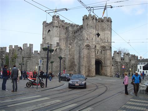 the castle at Gent, Belgium | Street view, Castle, Scenes