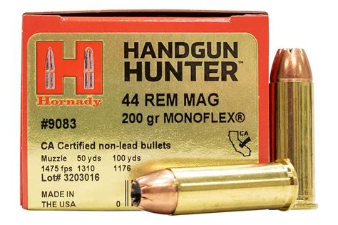 Hornady Handgun Hunter Ammunition - 44 Remington Magnum - 200 Grain ...