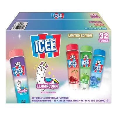 ICEE Freeze Squeeze-Up Tubes Variety Bonus Pack (32 ct.) - Sam's Club