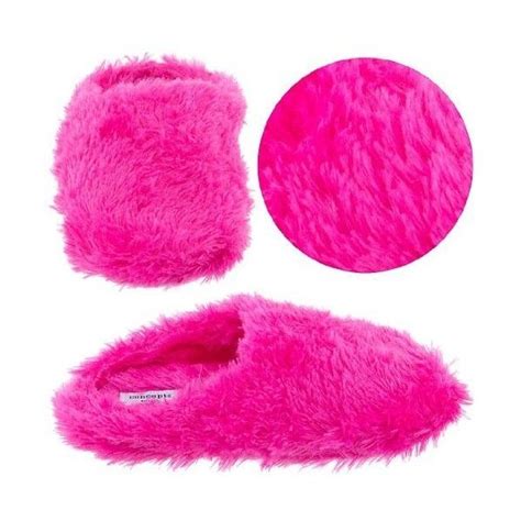 Amazon.com: Hot Pink Fuzzy Slippers for Women: Clothing | Slippers ...