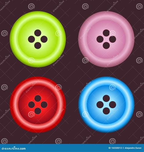 Set of sewing buttons stock vector. Illustration of antique - 16550013