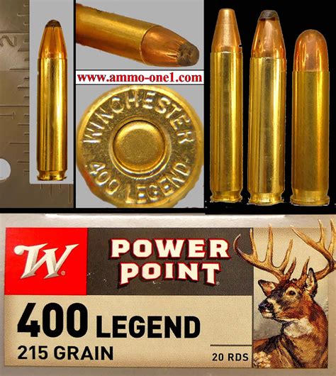 400 Legend by Winchester, 215 Grain JSP, New for 2023! One Cartridge ...