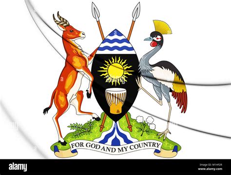 3D Uganda Coat of Arms. 3D Illustration Stock Photo - Alamy