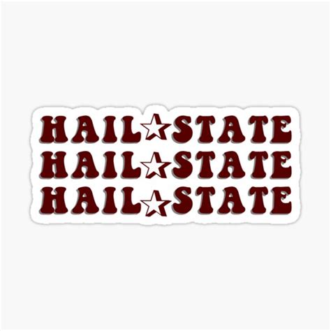 Hail State Stickers | Redbubble