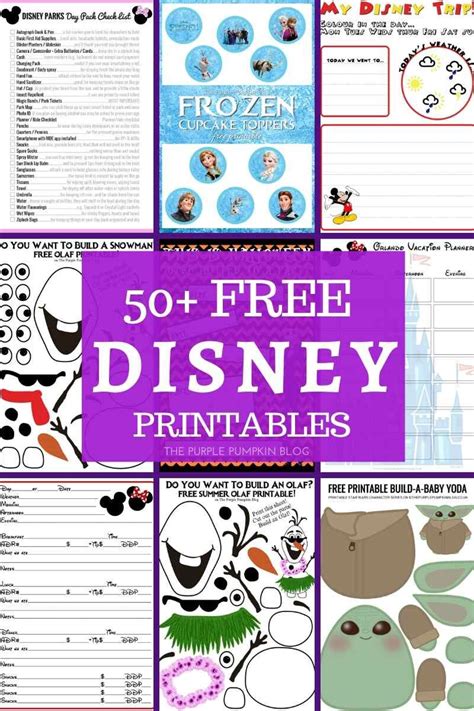 Free Disney Printables - Download & Print at Home!