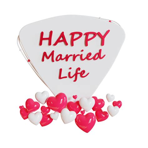 happy married life 3d illustration 16659024 PNG