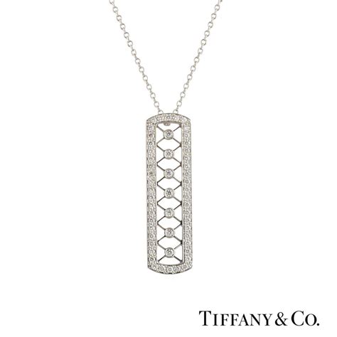 Tiffany & Co. Platinum Diamond Pendant | Rich Diamonds