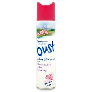 Oust Odour Eliminator Garden Fresh Aerosol 300ml Case of 8: Amazon.co ...