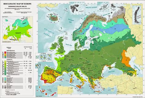 Slavic Landscapes: Climatic map of Europe