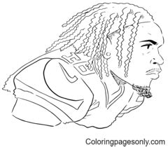 Justin Jefferson Coloring Pages - Free Printable Coloring Pages