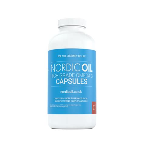 Nordic Supplements High Strength Omega 3 Fish Oil 1000mg Capsules - 36 - Nordic Oil