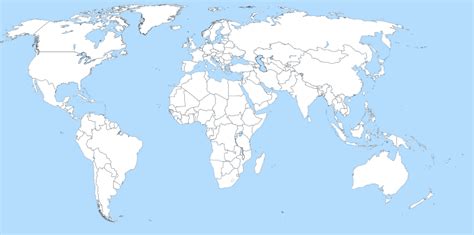 Fichier:A large blank world map with oceans marked in blue.svg — Wikipedia