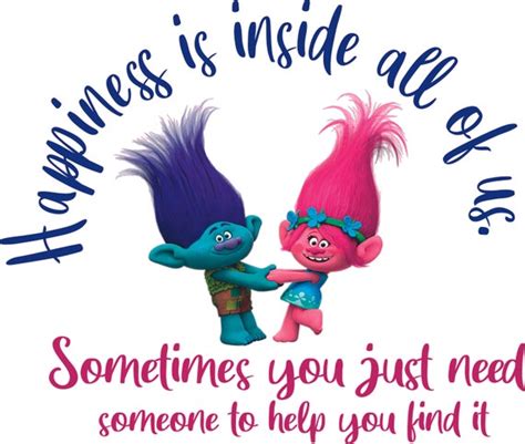 Vinyl Trolls Movie Quotes Home Wall Decoration Design | Etsy